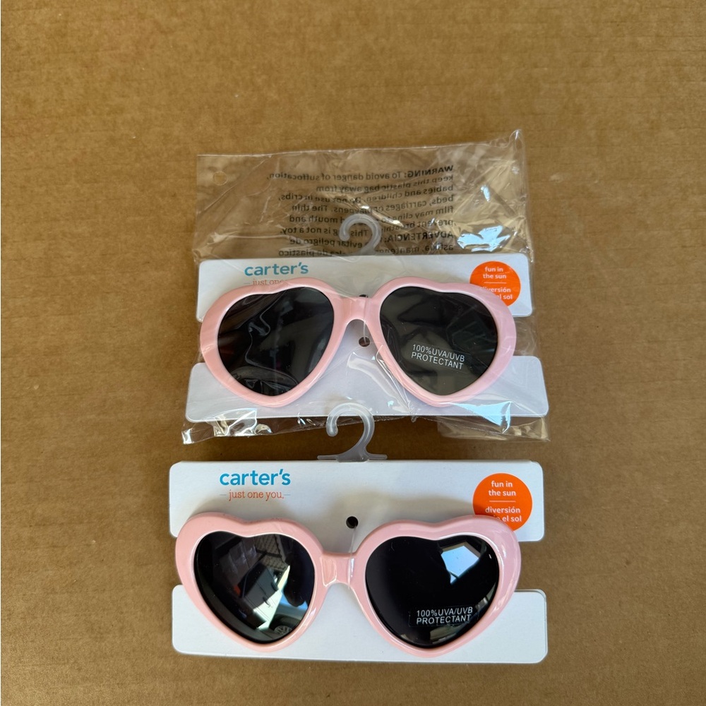 Carter's Pink Heart Sunglasses 2 Pack